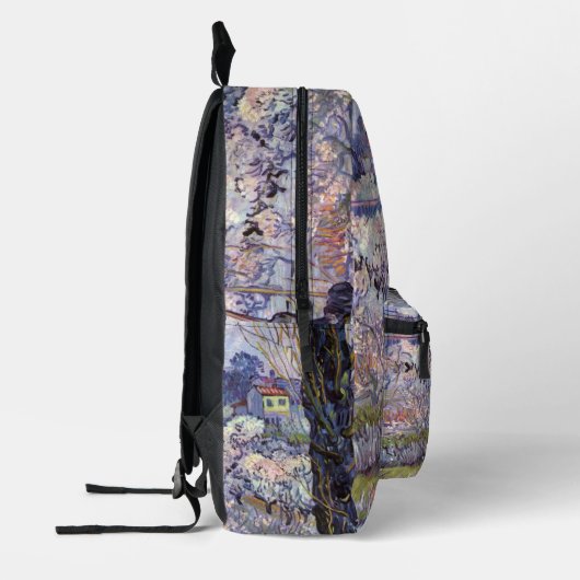 Van Gogh Uitzicht Arles Bloeiende tuin Bedrukte Rugzak (Links)