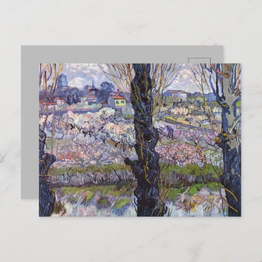 Van Gogh Uitzicht Arles Bloeiende tuin Briefkaart (Voorkant / Achterkant)