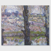 Van Gogh Uitzicht Arles Bloeiende tuin Cadeaupapier (Vlak)