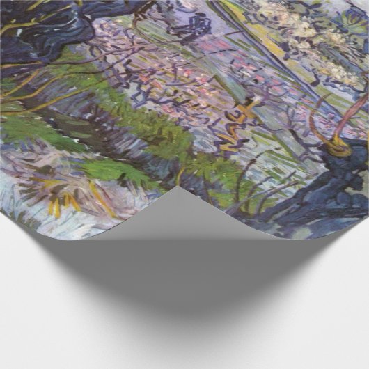 Van Gogh Uitzicht Arles Bloeiende tuin Cadeaupapier (Hoek)