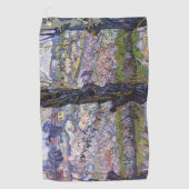 Van Gogh Uitzicht Arles Bloeiende tuin Golfhanddoek (Voorkant)