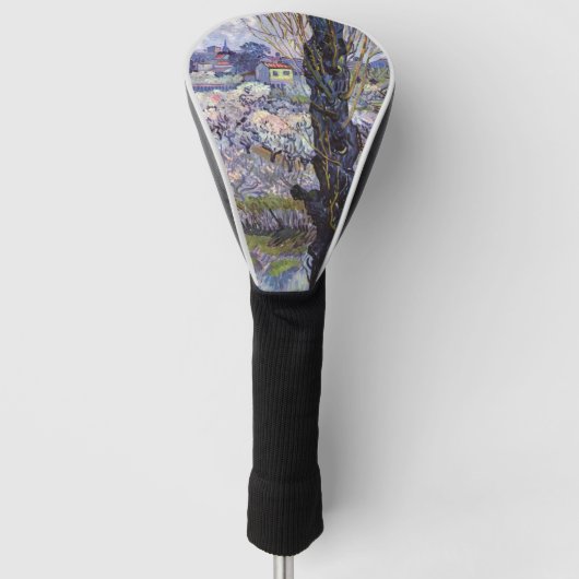 Van Gogh Uitzicht Arles Bloeiende tuin Golfheadcover (Voorkant)