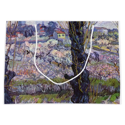 Van Gogh Uitzicht Arles Bloeiende tuin Groot Cadeauzakje (Voorkant)