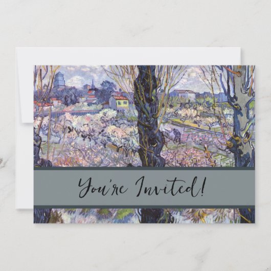 Van Gogh Uitzicht Arles Bloeiende tuin Kaart (Voorkant)