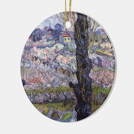 Van Gogh Uitzicht Arles Bloeiende tuin Keramisch Ornament (Links)