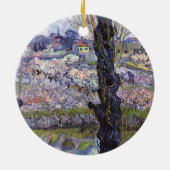 Van Gogh Uitzicht Arles Bloeiende tuin Keramisch Ornament (Achterkant)