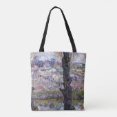 Van Gogh Uitzicht Arles Bloeiende tuin Tote Bag (Achterkant)