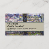 Van Gogh Uitzicht Arles Bloeiende tuin Visitekaartje (Voorkant)