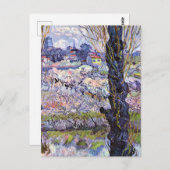 Van Gogh - Uitzicht van Arles, bloeiende boomgaard Briefkaart (Voorkant / Achterkant)
