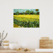 Van Gogh - Uitzicht van Arles met Irises, 1888 Poster (Keuken)