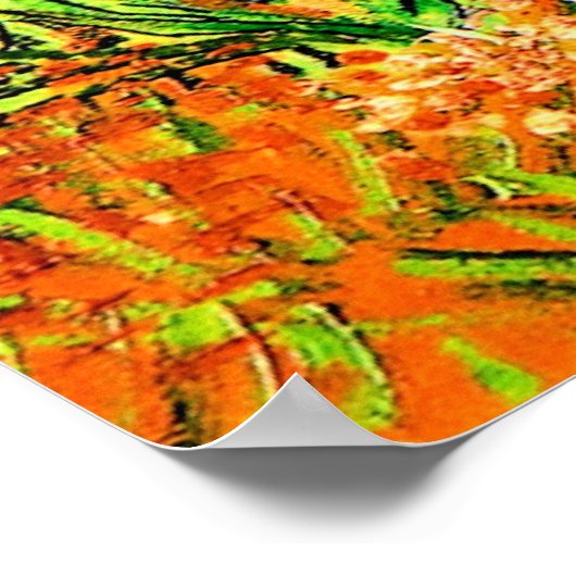 Van Gogh - Uitzicht van Arles met Irises Poster (Hoek)