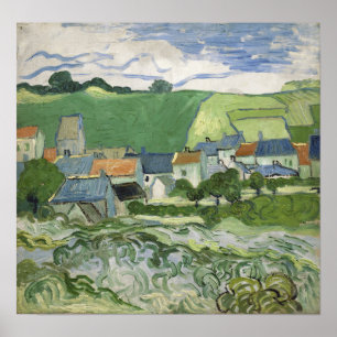 van Gogh - Uitzicht van auvers Poster