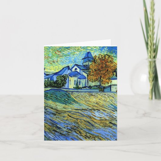 Van Gogh - Uitzicht van de kerk van Saint Paul Kaart (Voorkant)