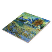 Van Gogh - Uitzicht van de Sint-Pauluskerk, Tegeltje (Zijkant)