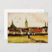 Van Gogh - Uitzicht van Den Haag met nieuwe kerk, Briefkaart (Voorkant / Achterkant)