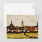 Van Gogh - Uitzicht van Den Haag met Nieuwe Kerk Briefkaart (Voorkant / Achterkant)