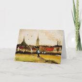 Van Gogh - Uitzicht van Den Haag met nieuwe kerk, Kaart (Voorkant)