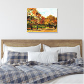 Van Gogh - Uitzicht van een Park in Parijs, beroem Canvas Afdruk (Insitu (Slaapkamer))