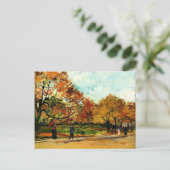 Van Gogh - Uitzicht van een park in Parijs Briefkaart (Staand voorkant)