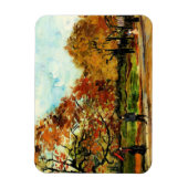 Van Gogh - Uitzicht van een park in Parijs Magneet (Verticaal)