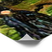 Van Gogh - Uitzicht van een park in Parijs Poster (Hoek)