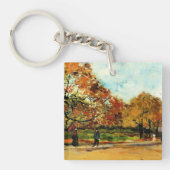 Van Gogh - Uitzicht van een park in Parijs Sleutelhanger (Voorkant)