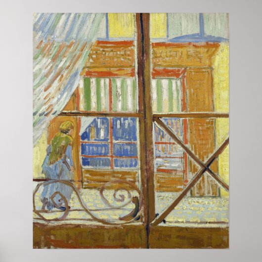 Van Gogh - Uitzicht van een slagerij Poster (Voorkant)