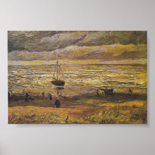 Van Gogh Uitzicht van het Scheveningen Zee Print P
