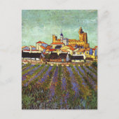 Van Gogh - Uitzicht van Saintes-Maries Briefkaart (Voorkant)