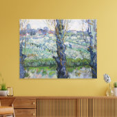 Van Gogh Uitzichten van Arles Flowering Orchards Canvas Afdruk (Insitu (Woonkamer))