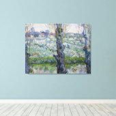 Van Gogh Uitzichten van Arles Flowering Orchards Canvas Afdruk (Insitu (Houten vloer))