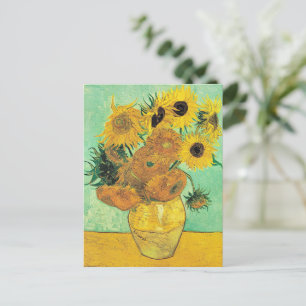 Van Gogh - Vaas met 12 zonnebloemen Briefkaart