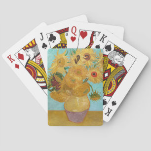 Van Gogh - Vaas met 12 zonnebloemen Pokerkaarten
