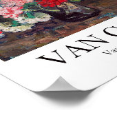Van Gogh Vaas met Anjers Art Print (Hoek)