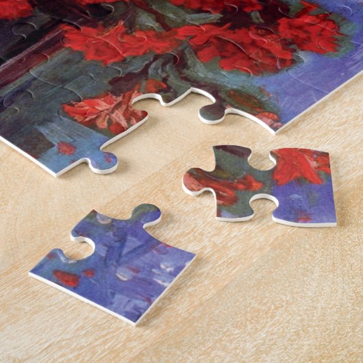Van Gogh - Vaas met anjers en andere bloemen Legpuzzel (Zijkant)