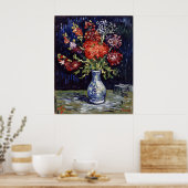 Van Gogh Vaas met Bloemen Poster (Keuken)