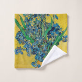 Van Gogh Vaas met Irissen Klassiek Impressionisme Bad Handdoek (Wasdoekje)