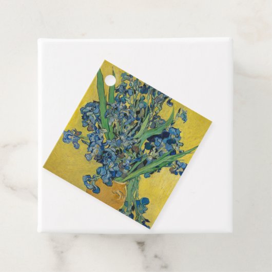 Van Gogh Vaas met Irissen Klassiek Impressionisme Bedankjes Labels (In situ)