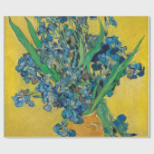 Van Gogh Vaas met Irissen Klassiek Impressionisme Cadeaupapier (Vlak)