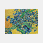 Van Gogh Vaas met Irissen Klassiek Impressionisme Fleece Deken (Voorkant (Horizontaal))