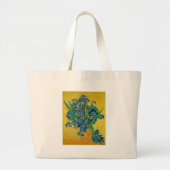 Van Gogh Vaas met Irissen Klassiek Impressionisme Grote Tote Bag (Voorkant)