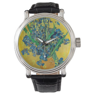 Van Gogh Vaas met Irissen Klassiek Impressionisme Horloge