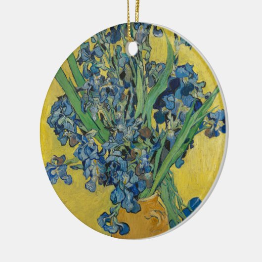 Van Gogh Vaas met Irissen Klassiek Impressionisme Keramisch Ornament (Links)