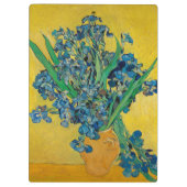 Van Gogh Vaas met Irissen Klassiek Impressionisme Klembord (Achterkant)