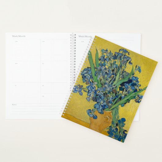 Van Gogh Vaas met Irissen Klassiek Impressionisme Planner (Display)