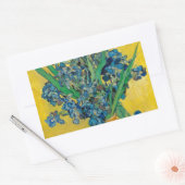 Van Gogh Vaas met Irissen Klassiek Impressionisme Rechthoekige Sticker (Envelop)