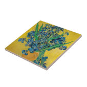 Van Gogh Vaas met Irissen Klassiek Impressionisme Tegeltje (Zijkant)