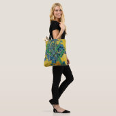 Van Gogh Vaas met Irissen Klassiek Impressionisme Tote Bag (Op model)