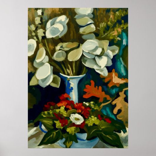 Van Gogh Vaas met Judaspenning Poster (Voorkant)