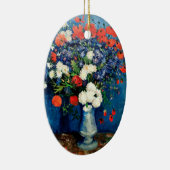 Van Gogh - Vaas met klaprozen, Keramisch Ornament (Rechts)